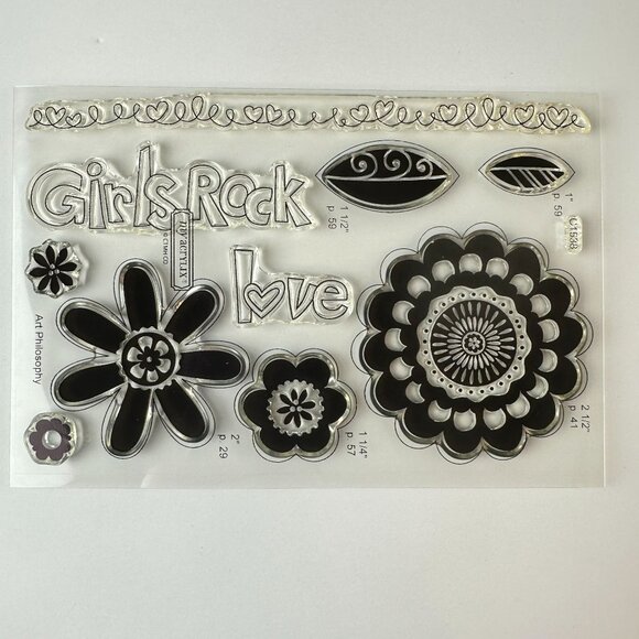 My Acrylix Girls Rock Everyday Life Decorative Stamps - Picture 1 of 2